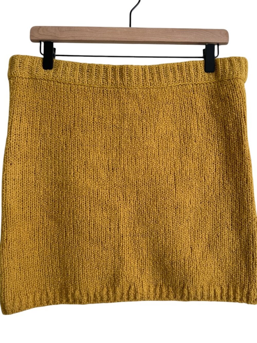 NWT Anthropologie Flat White Honey Wool Boucle Knit Mini Skirt